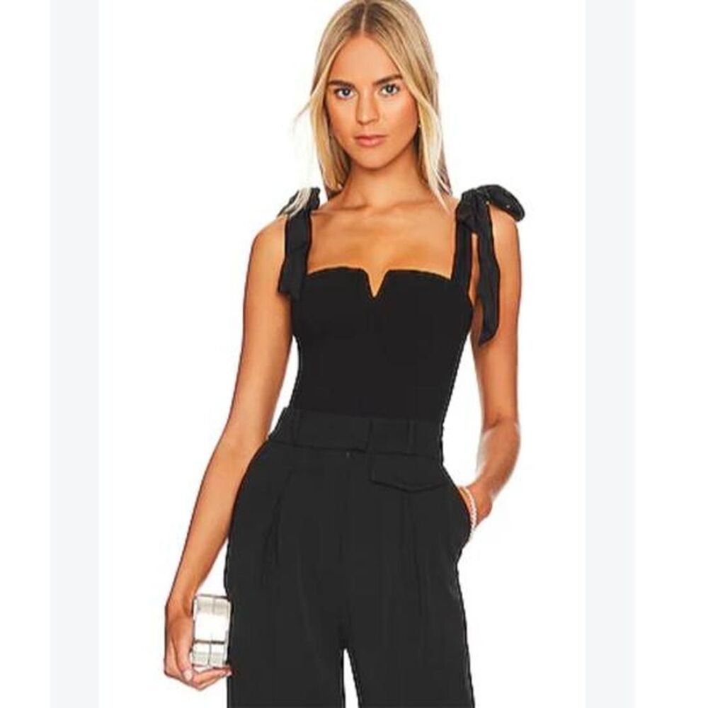 Free-people Women's Black Bodysuit